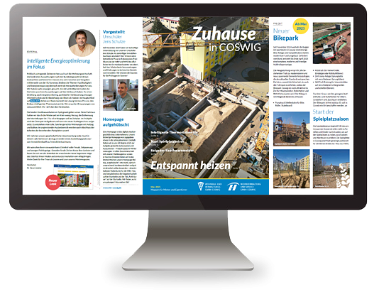 Cover der Mieterzeitung 03 2025 Thema Entspannt heizen